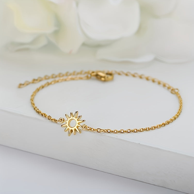 Simple Stainless Steel Sun Bracelet