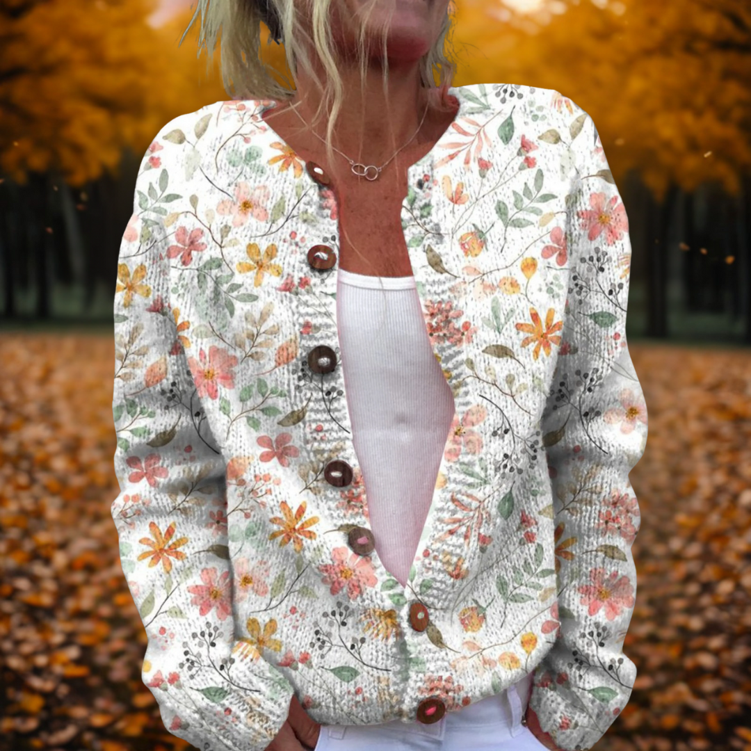 Grace | Women's Flowers Print Cardigan