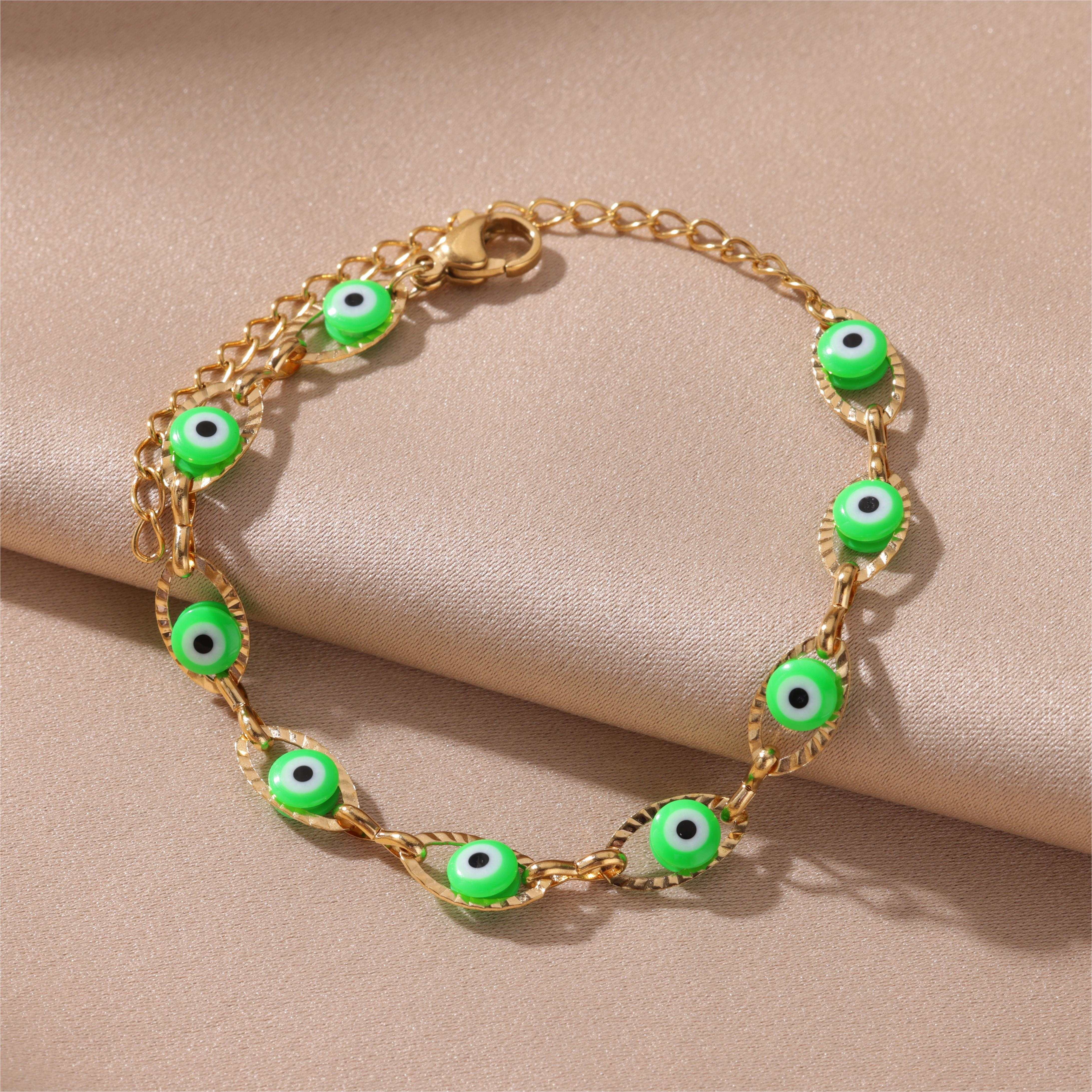 Adjustable Blue Eye Bracelet