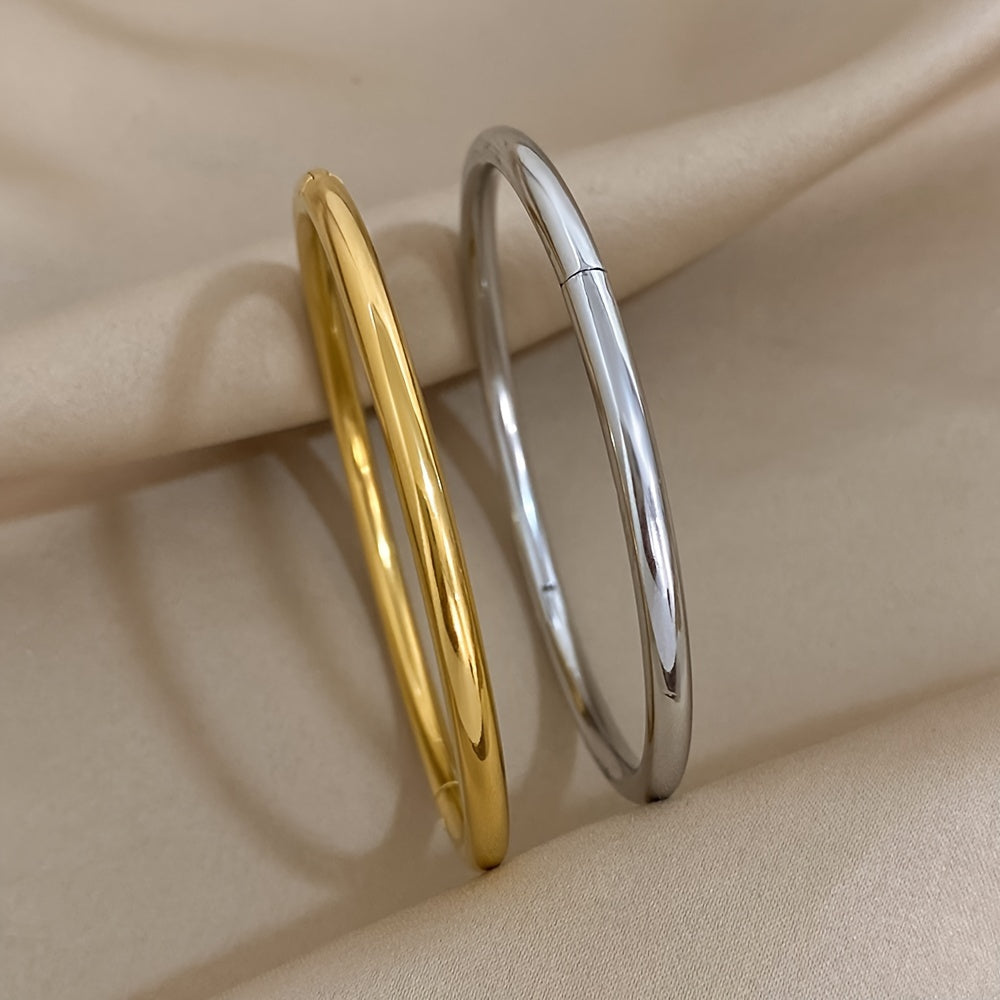 Glossy Circle Bangle Bracelet