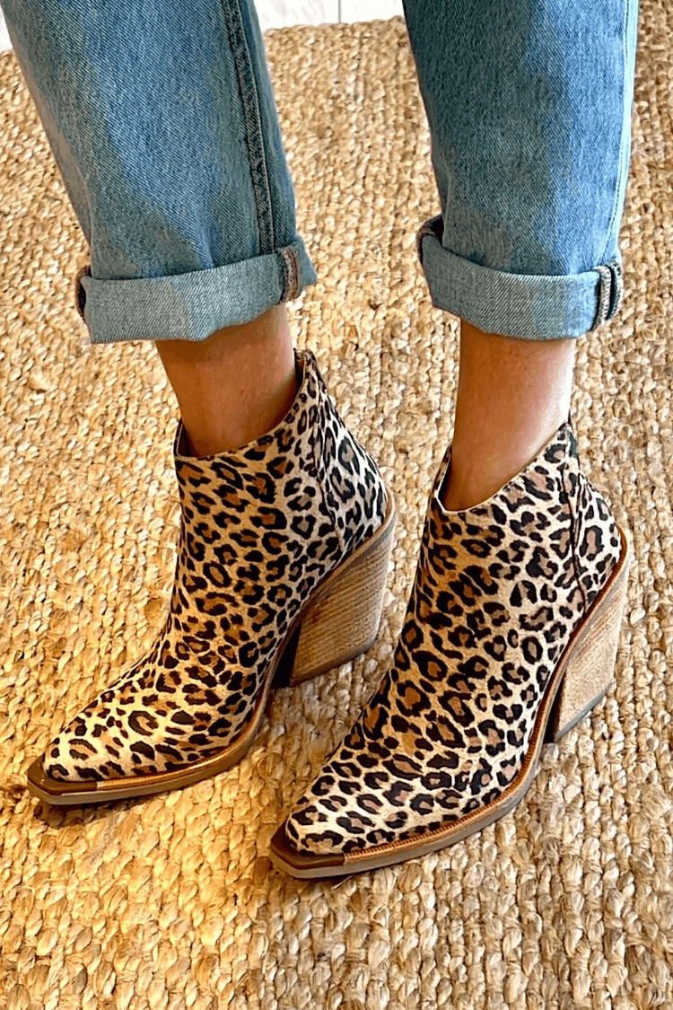 Camille™ | Leopard Print Ankle Boots