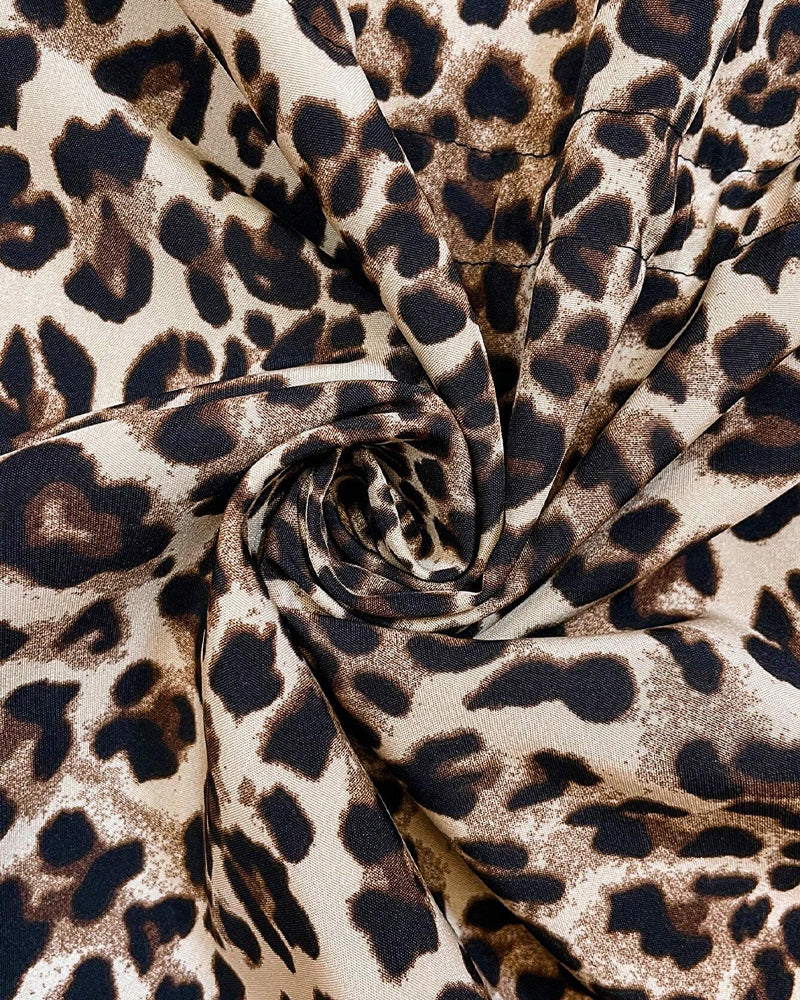 Agata | Reversible Hooded Coat with Leopard Print
