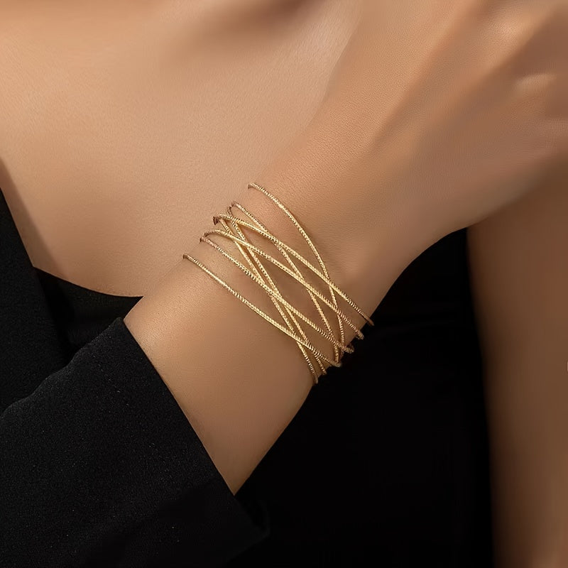 Geometric Open Cuff Bracelets