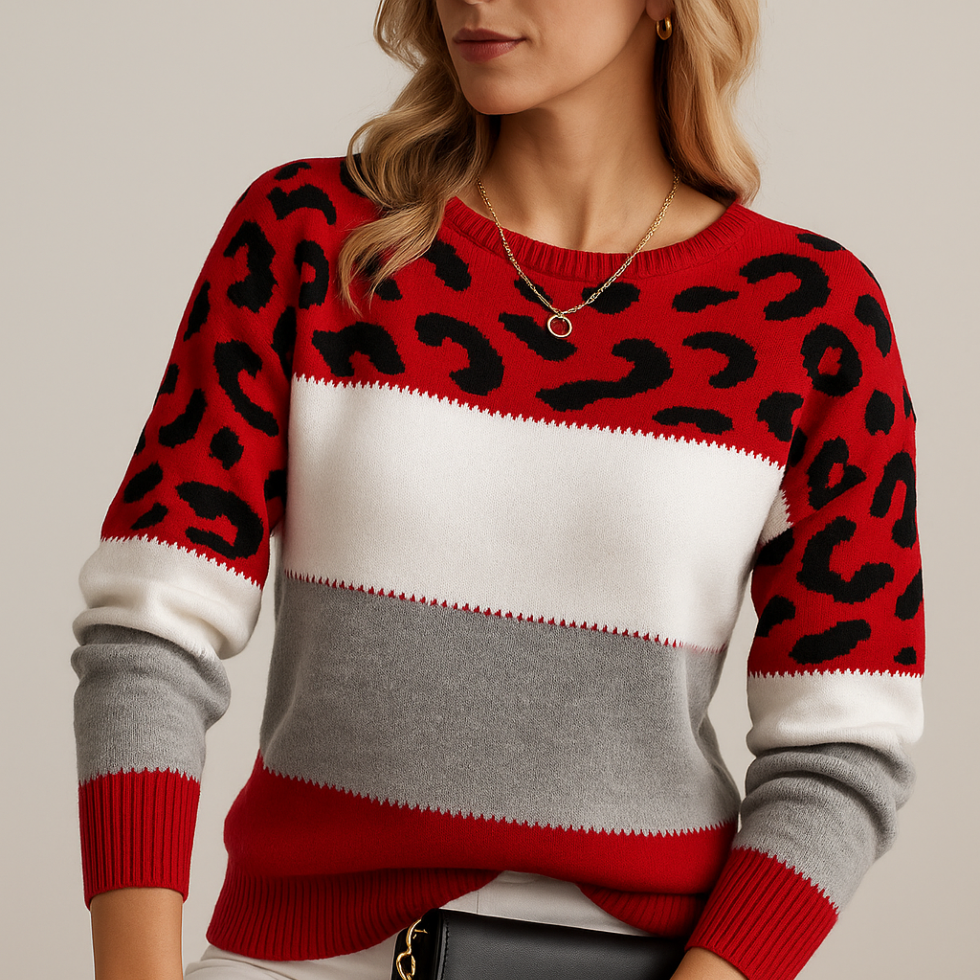 Annika | Leopard Print Casual Sweater