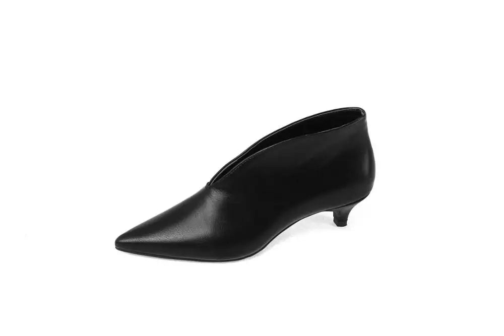 Fivessa | Women's Pointed Ankle Boots