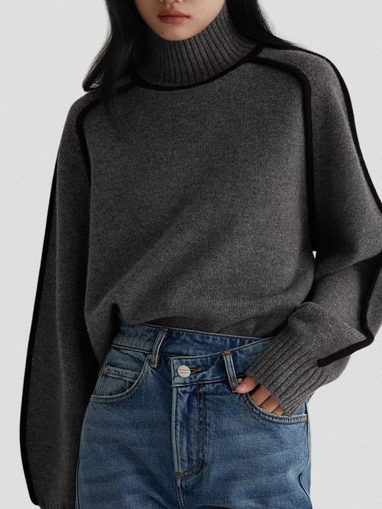 Women's Contrast Sweater