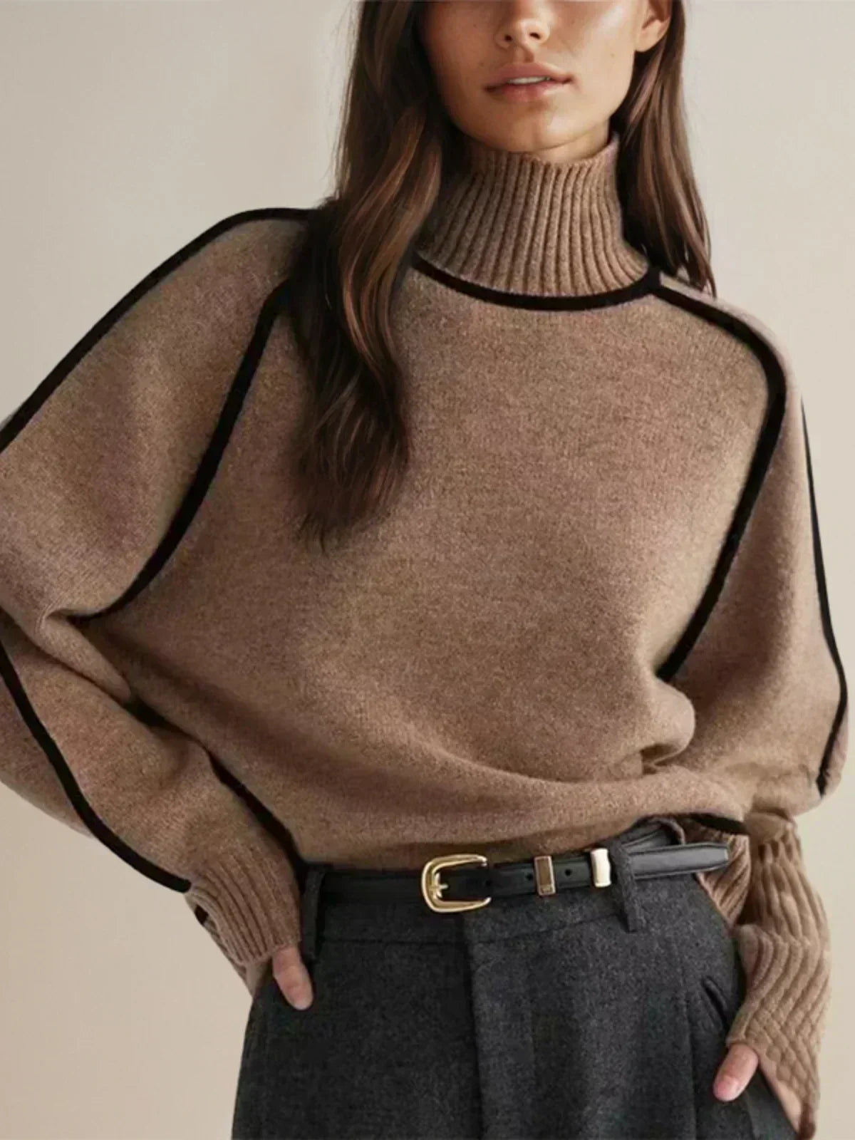 Donna | Women's Cozy Soft-Knit Turtleneck Sweater