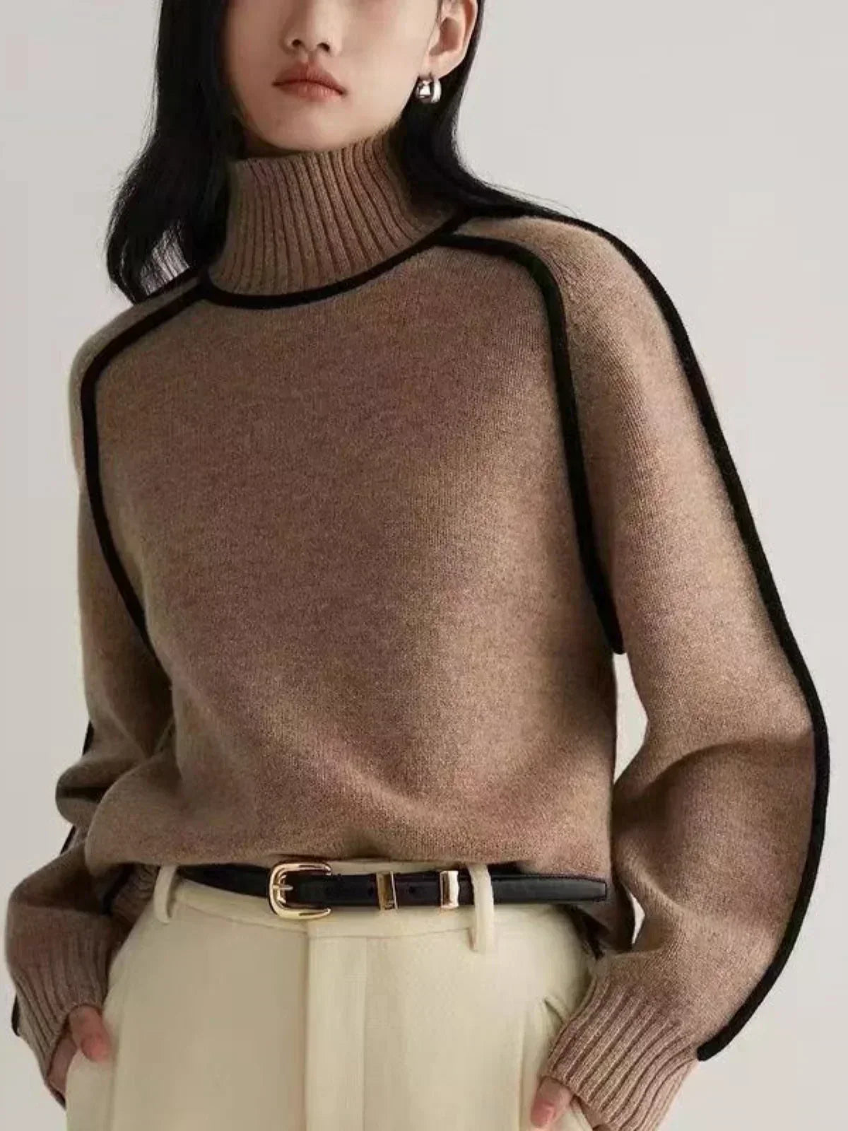 Donna | Women's Cozy Soft-Knit Turtleneck Sweater
