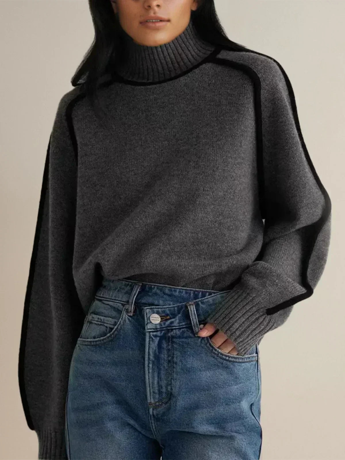Donna | Women's Cozy Soft-Knit Turtleneck Sweater