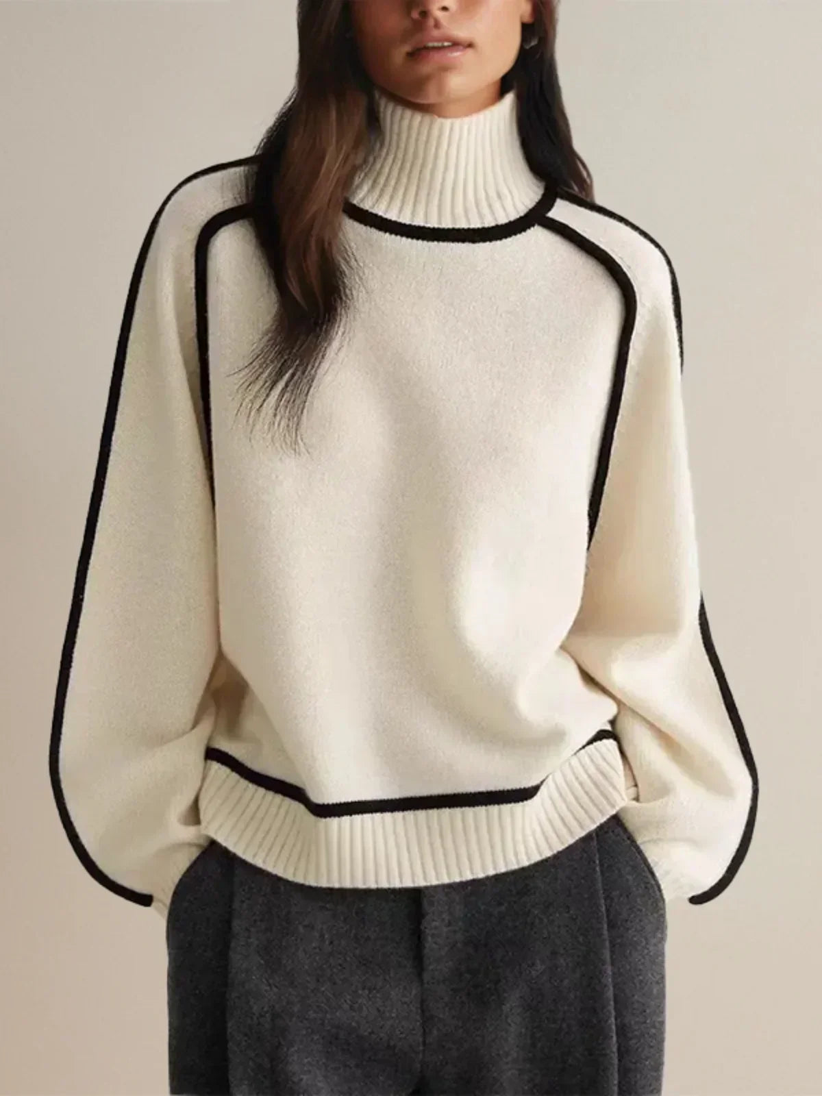Donna | Women's Cozy Soft-Knit Turtleneck Sweater