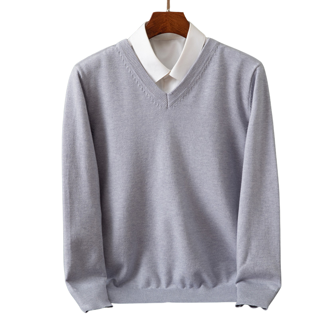 Bexford - V-Neck Pullover in Pure for Men