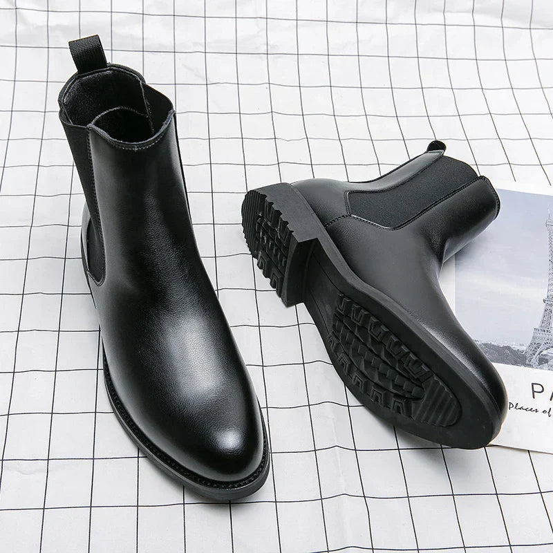 Genuine Leather Stride Boots