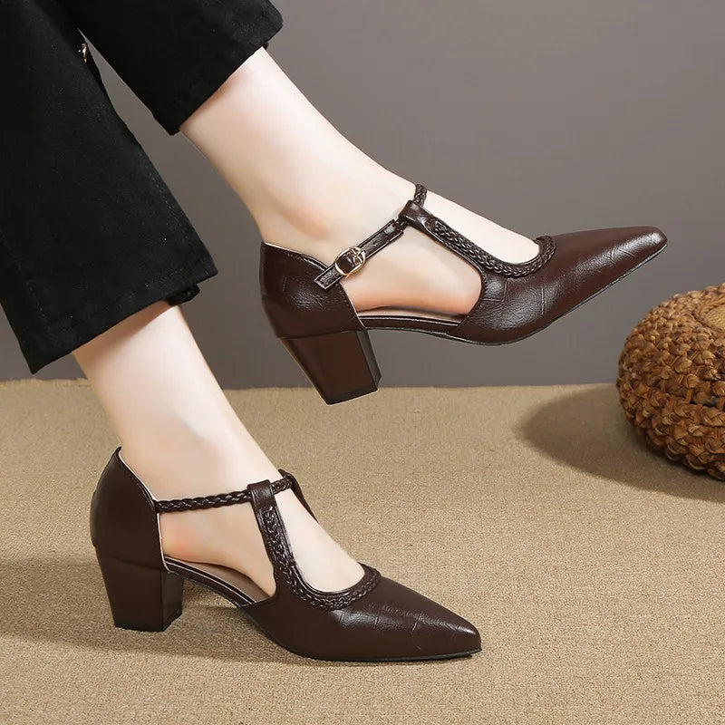 Anika | Classic T-Strap Shoes
