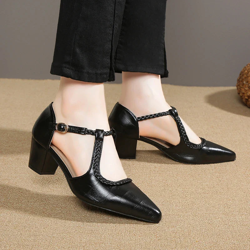 Anika | Classic T-Strap Shoes