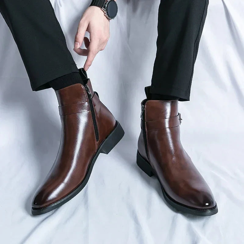 Genuine Leather Chelsea Boots by Sergio