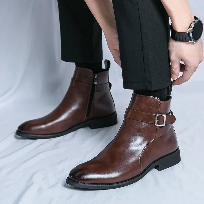 Genuine Leather Chelsea Boots by Sergio