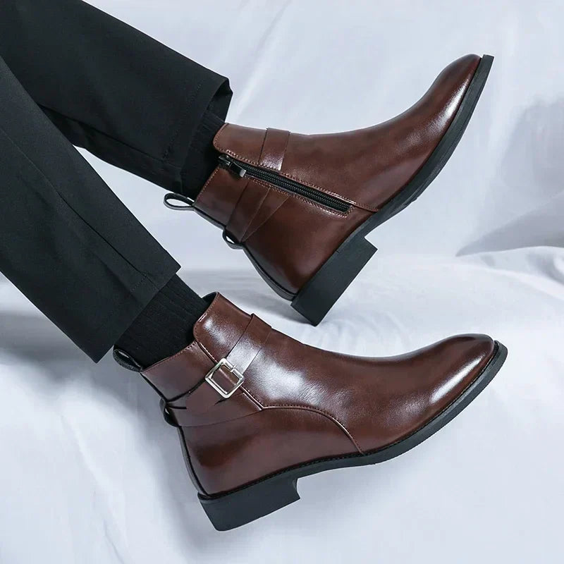 Genuine Leather Chelsea Boots by Sergio