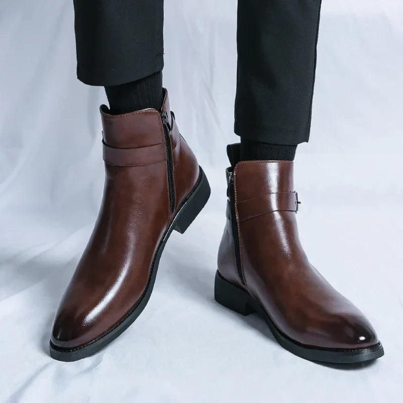 Genuine Leather Chelsea Boots by Sergio