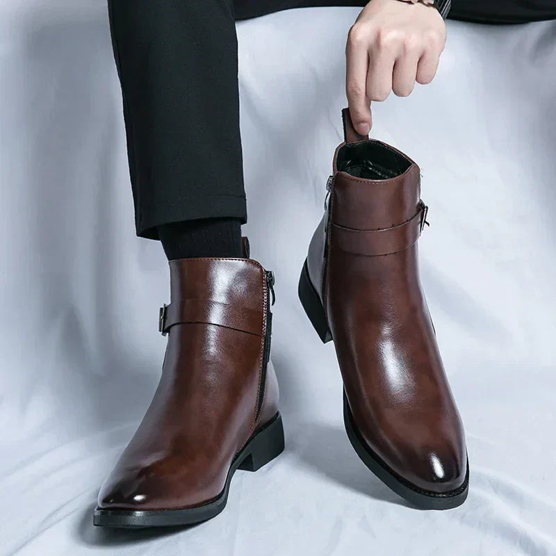 Genuine Leather Chelsea Boots by Sergio