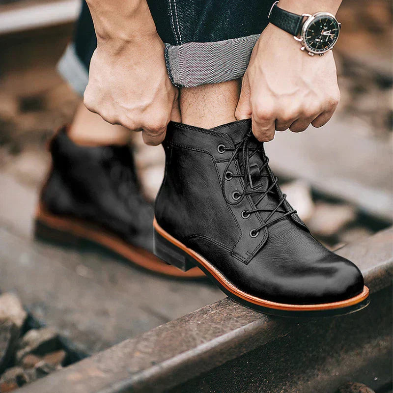 Fanum | Men's Retro Round Toe Boots