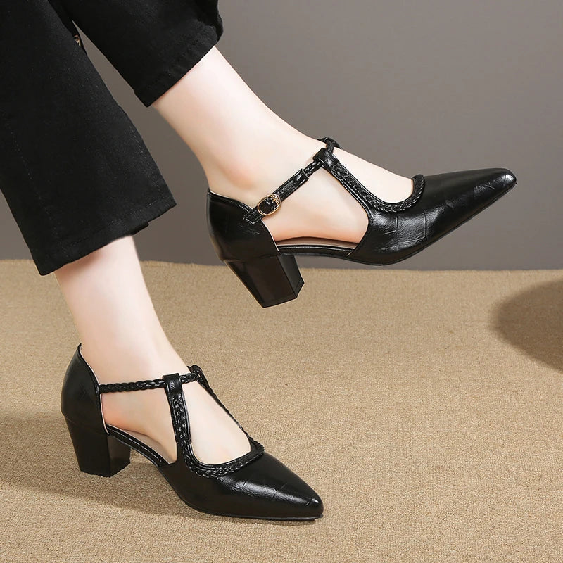 Anika | Classic T-Strap Shoes