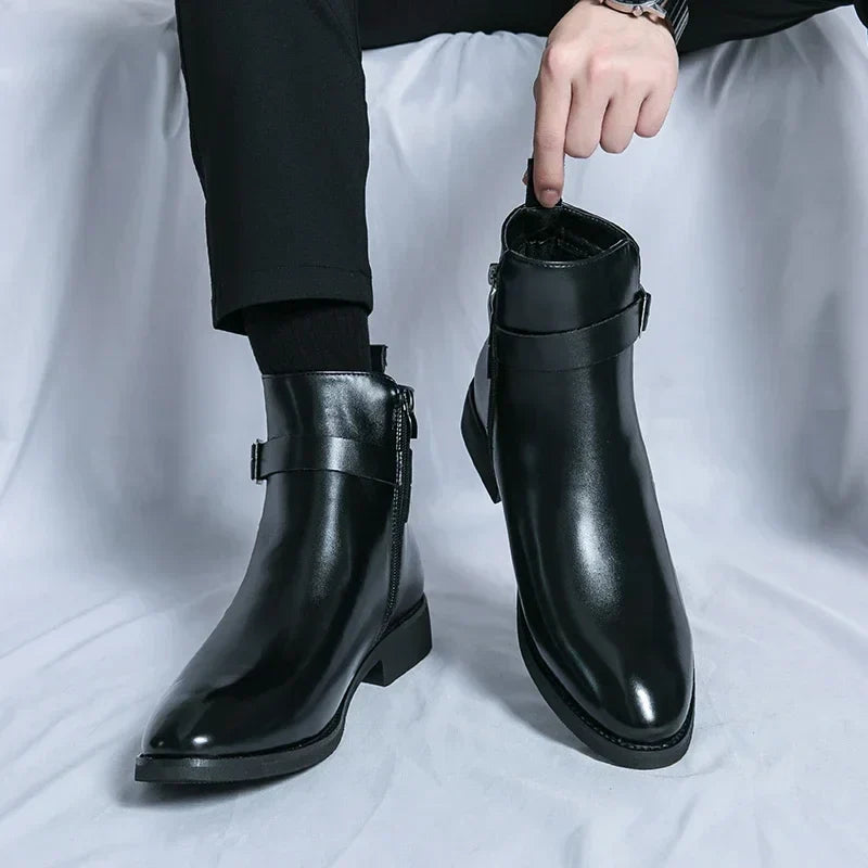 Genuine Leather Chelsea Boots by Sergio