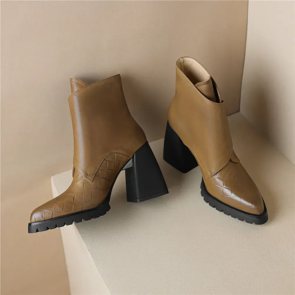 Parvoria | Women's Chunky Ankle Boots