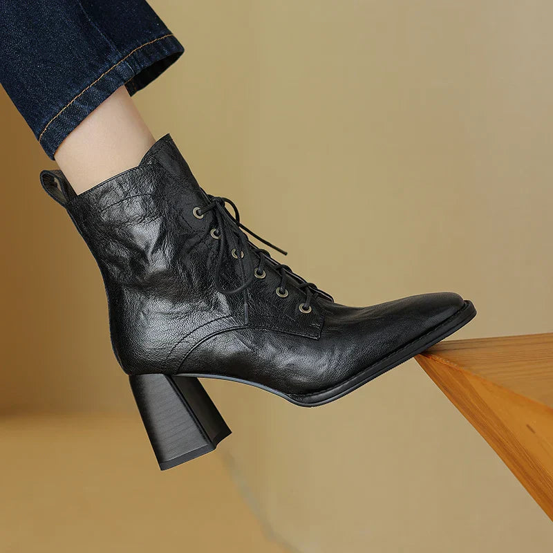 Virelia | Women's Leather Ankle Boots