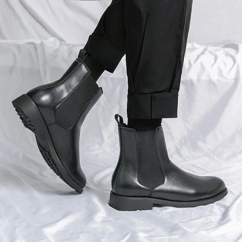 Genuine Leather Stride Boots