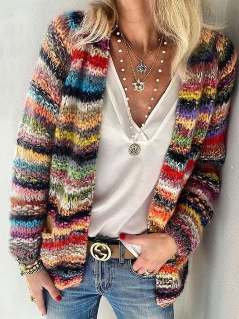 Women's Vibrant Layers Cardigan