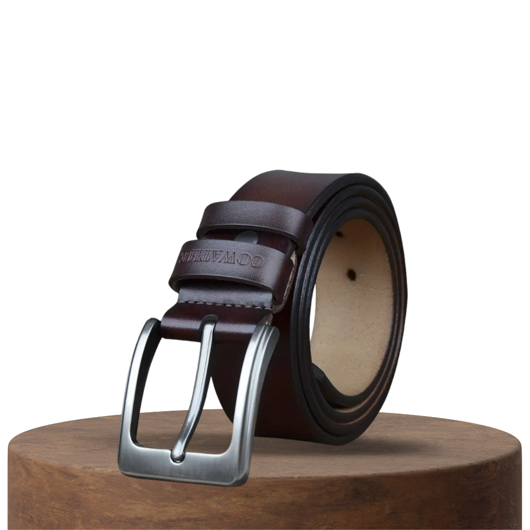 Noah | Vintage Belt with Square Buckle