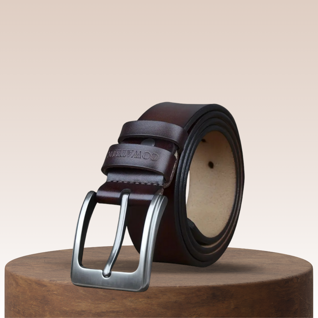 Noah | Vintage Belt with Square Buckle