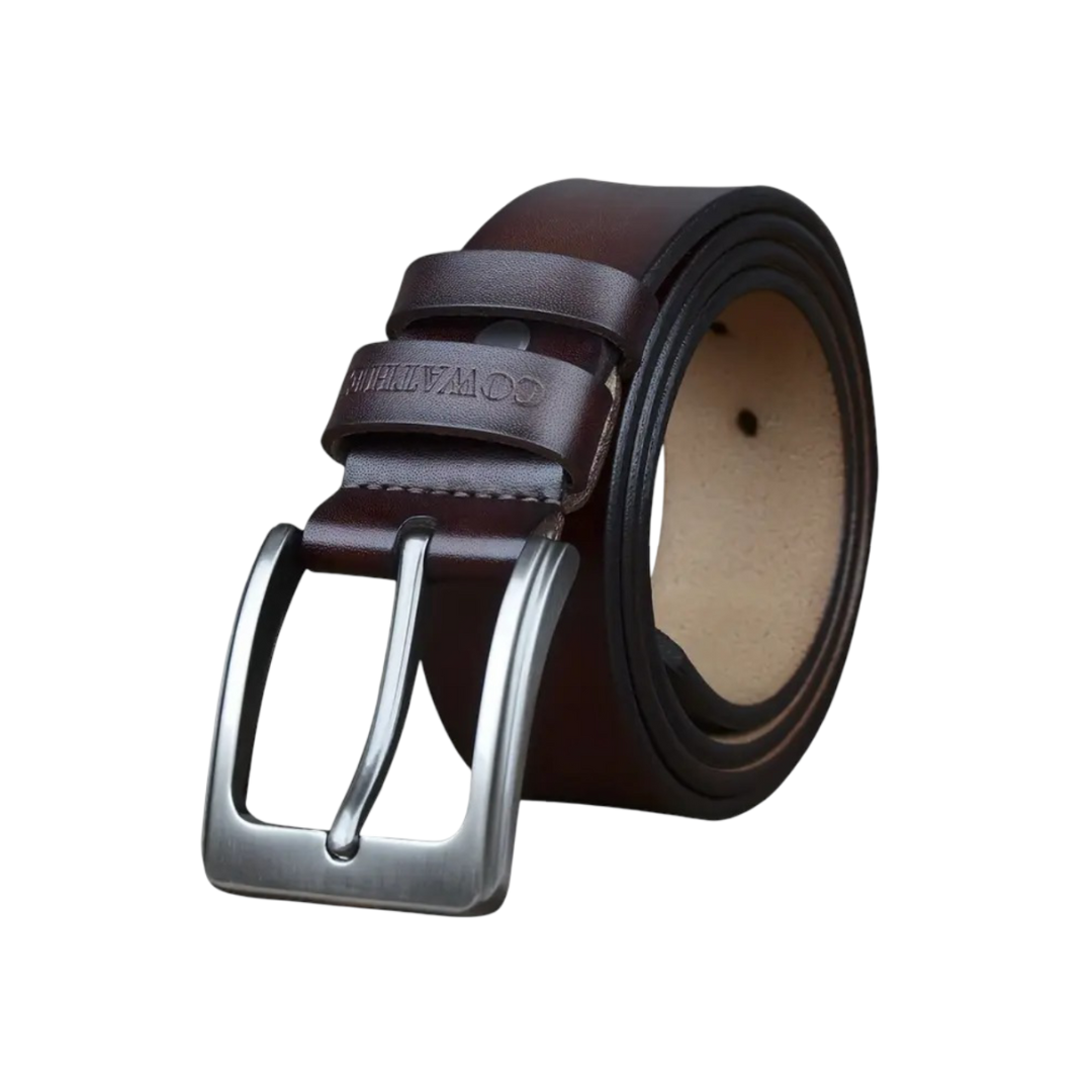 Noah | Vintage Belt with Square Buckle