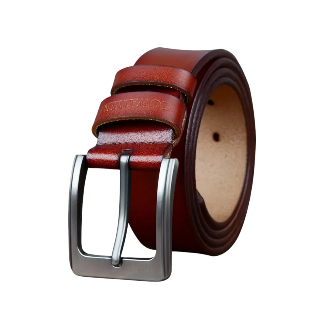 Noah | Vintage Belt with Square Buckle