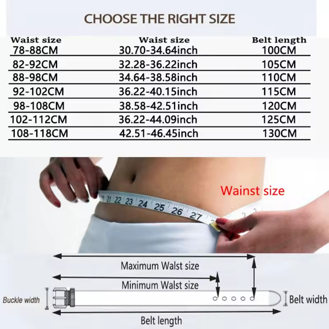 Noah | Vintage Belt with Square Buckle