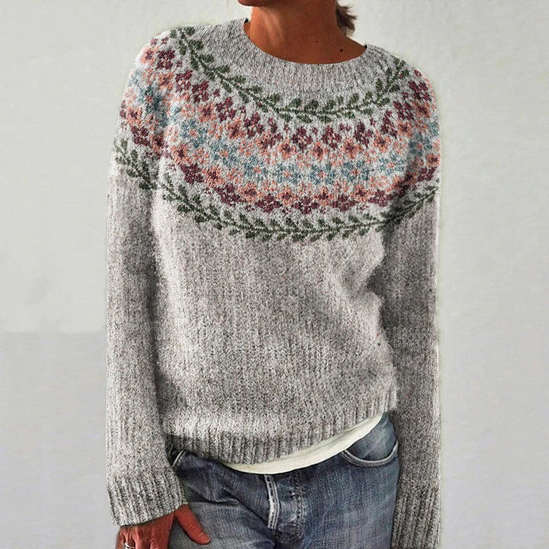 Lorna | Vintage Floral Knit for Cosy Everyday Comfort