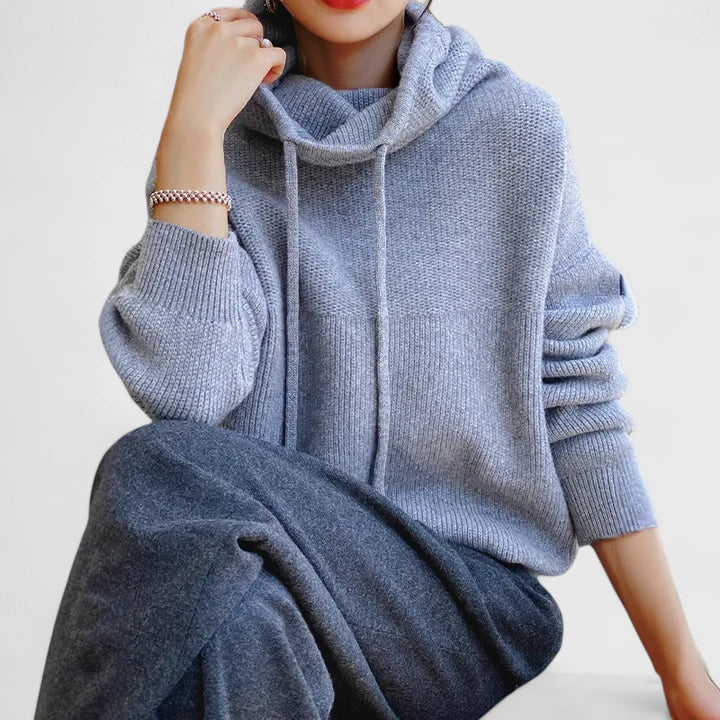 Marie | Women's Cozy Knit Hoodie