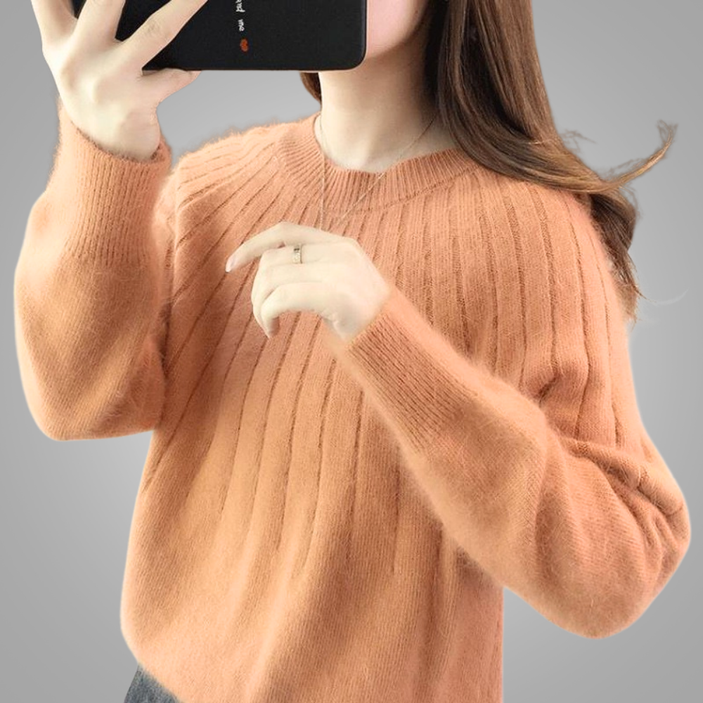 Mia | Fluffy Knit Sweater